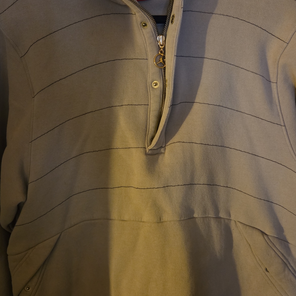 Jordan Tan Half-Zip Sweatshirt